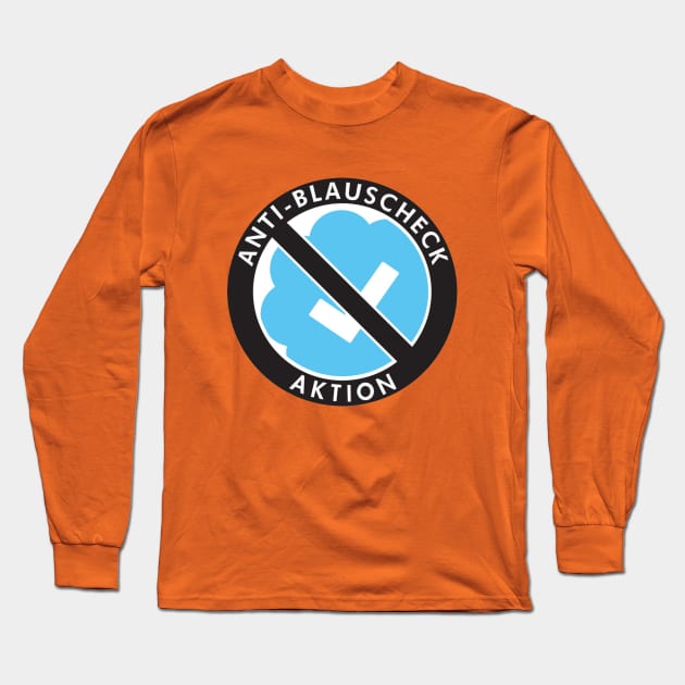Anti Blue Check X Ray Long Sleeve T-Shirt by gumara